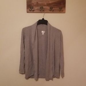 Cozy Gray Maternity Cardigan - Size Small